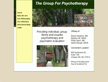 Tablet Screenshot of groupforpsychotherapy.com